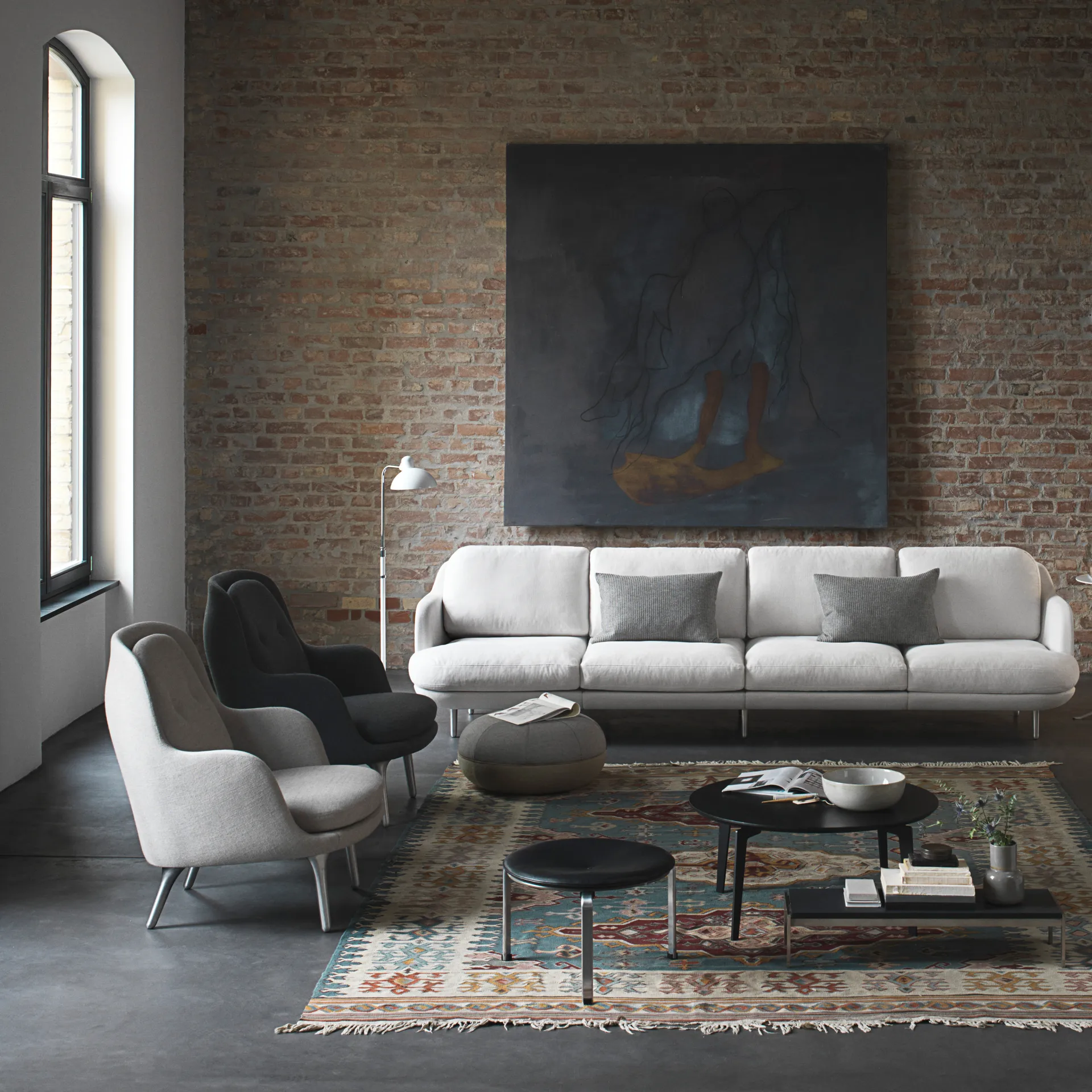 Kaiser Idell 6580-F Luxus floor lamp, White Fritz Hansen