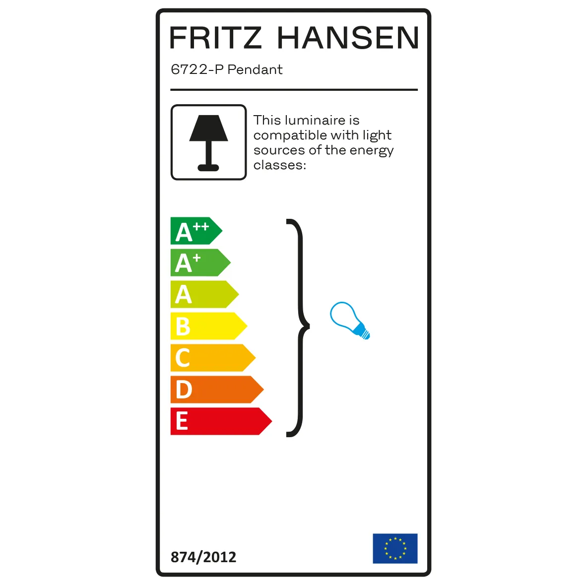 Kaiser Idell 6722-P pendant lamp, black Fritz Hansen