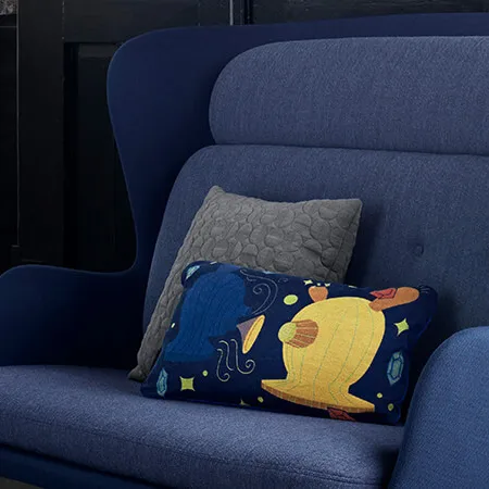 Vertigo cushion 50x50 cm, Light grey Fritz Hansen