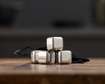 Funktion whiskey stones 4-pack - Stainless steel - Funktion