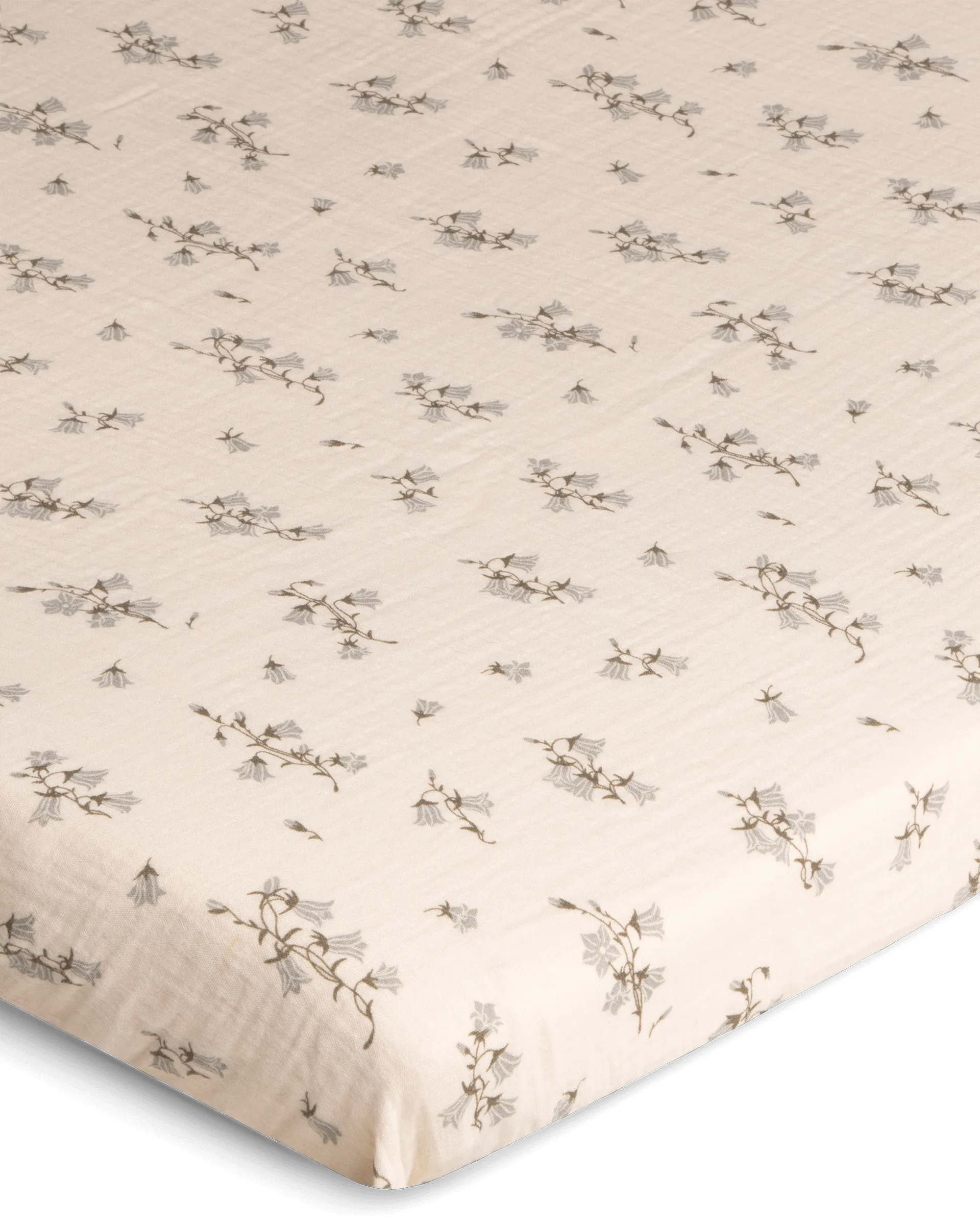 Bluebell Muslin fitted sheet, 140x200x30 cm Garbo&Friends