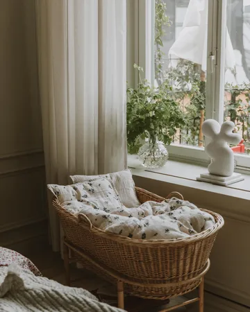 Blueberry Muslin bed set baby - 70x100 cm/40x45 cm - Garbo&Friends