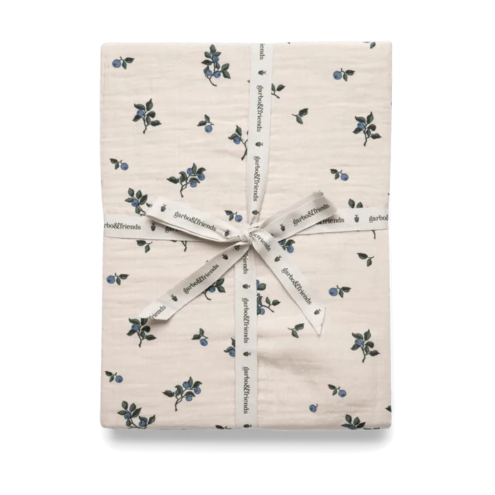 Blueberry Muslin fitted sheet - 180x200x30 cm - Garbo&Friends