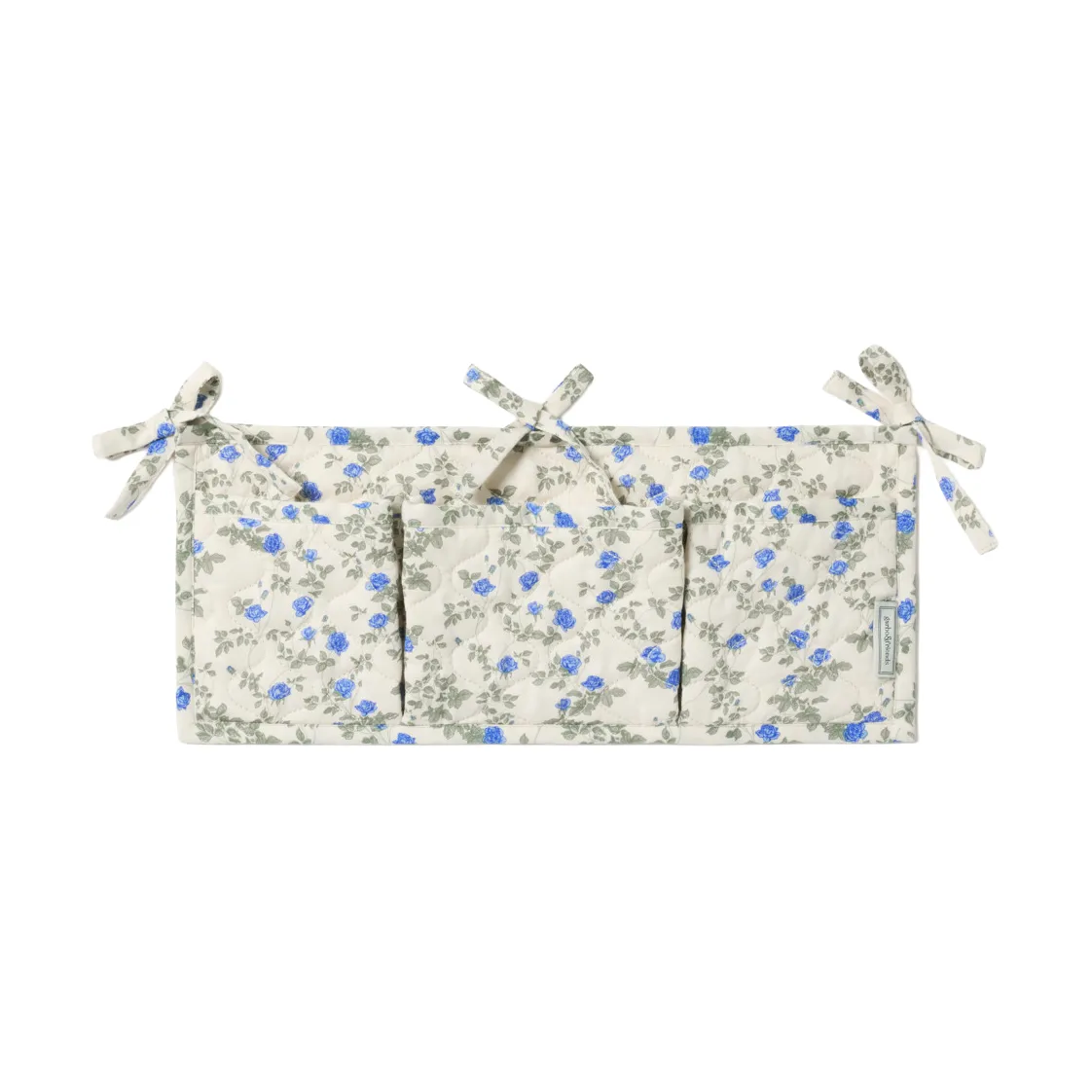 Dainty satin quilted bed pocket, 18x43 cm Garbo&Friends