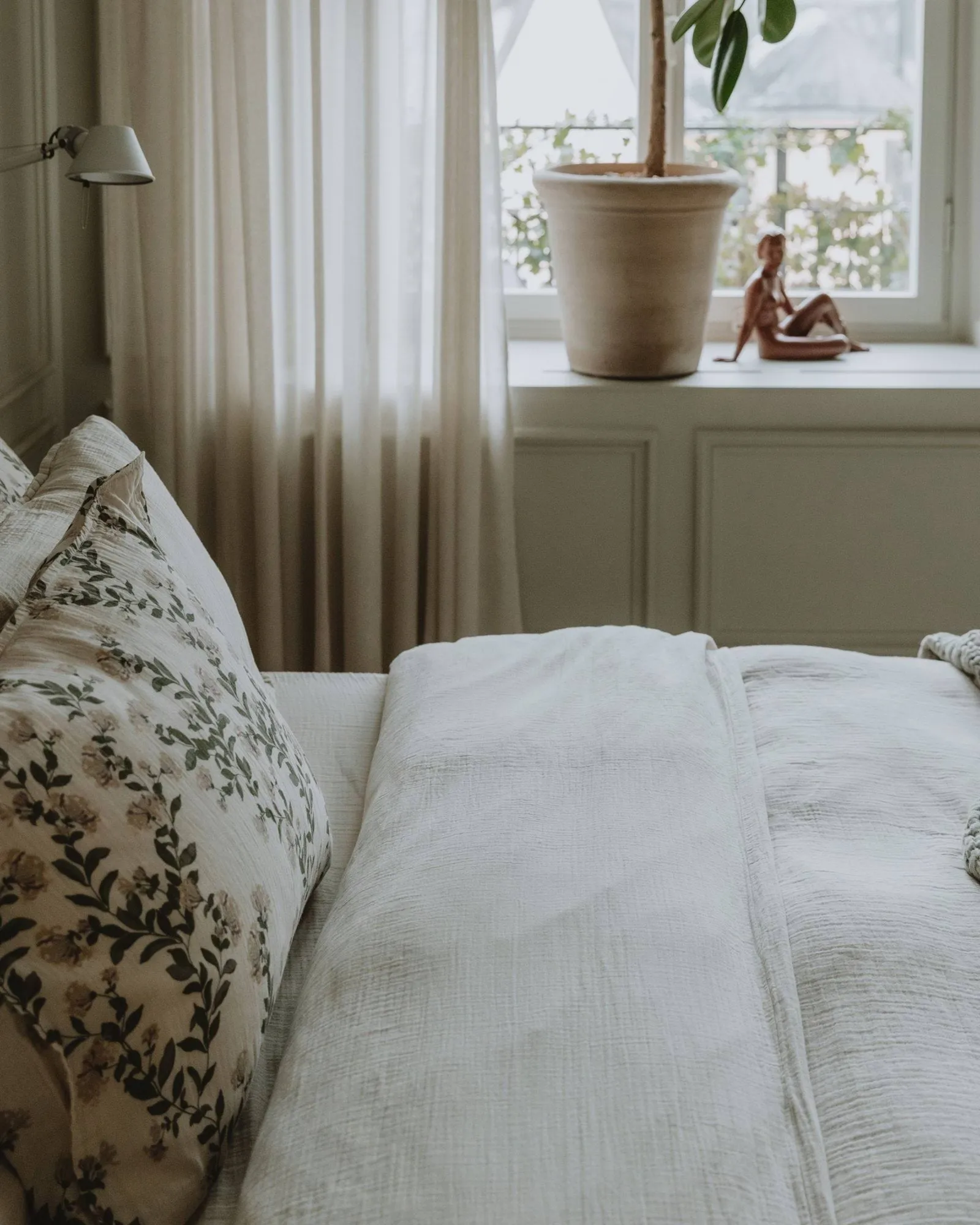Eggshell Muslin duvet cover, 135x200 cm Garbo&Friends