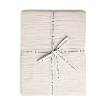 Eggshell Muslin fitted sheet - 140x200x30 cm - Garbo&Friends