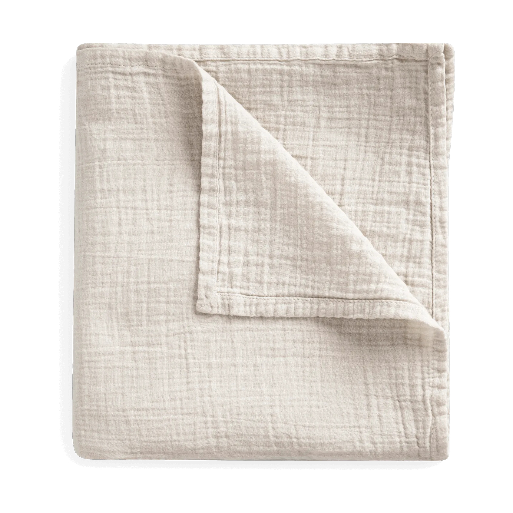 Eggshell Muslin Swaddle blanket, 110x110 cm Garbo&Friends