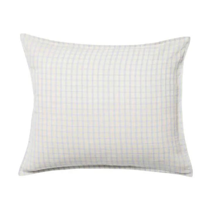 Gingham Sky Blue muslin pillowcase - Sky 50x60 cm - Garbo&Friends