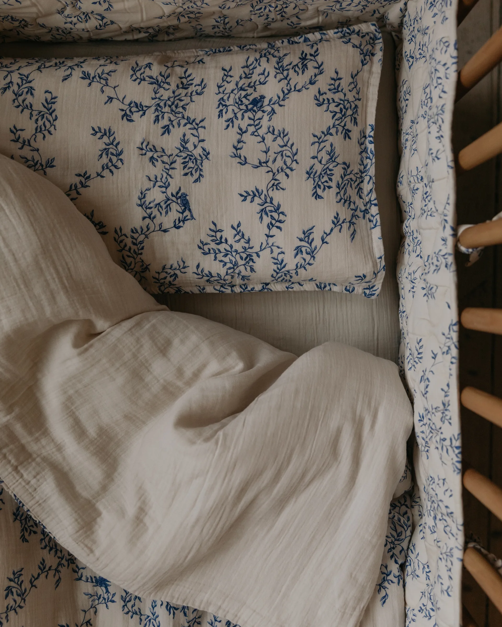 Jardim Muslin bedding set baby, 70x80 cm/28x35 cm Garbo&Friends