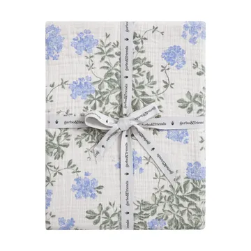 Plumbago Muslin fitted sheet - 70x140x20 cm - Garbo&Friends