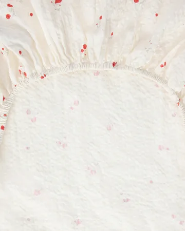 Poppy Seersucker fitted sheet - 160x200x30 cm - Garbo&Friends