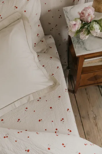 Poppy Seersucker fitted sheet - 160x200x30 cm - Garbo&Friends