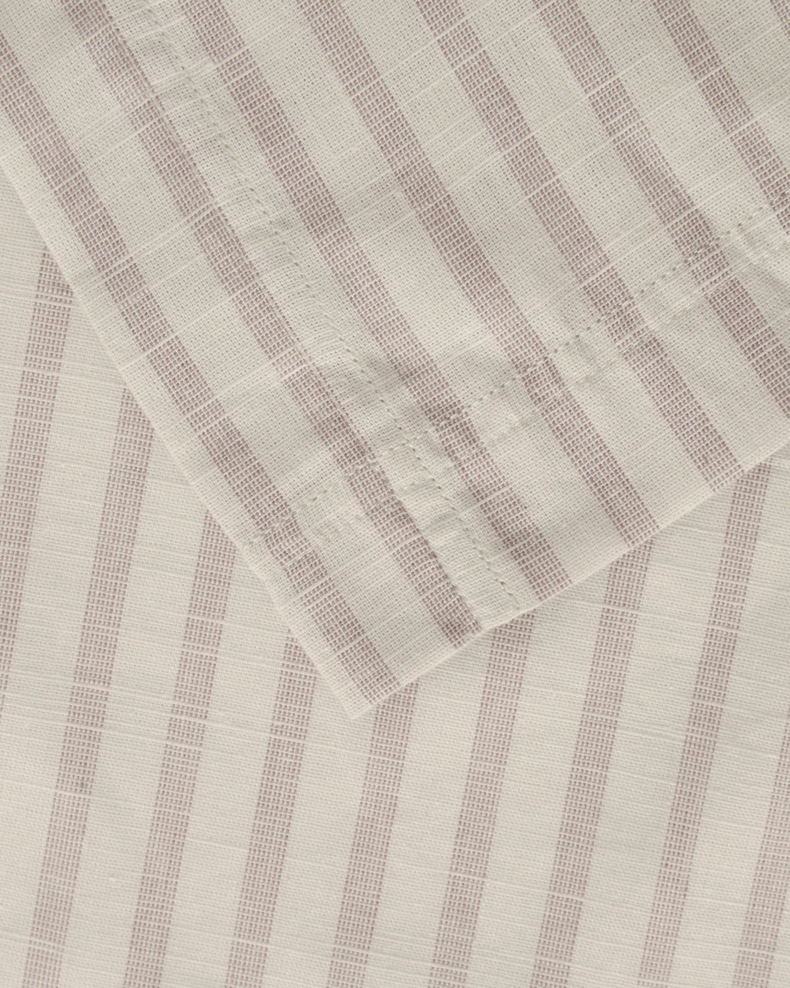 Stripe Mauve Muslin duvet cover, 140x200 cm Garbo&Friends