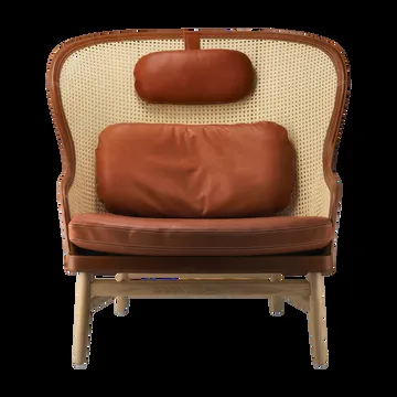 Dandy armchair - Oak-natural-Tärnsjö leather cognac - Gärsnäs