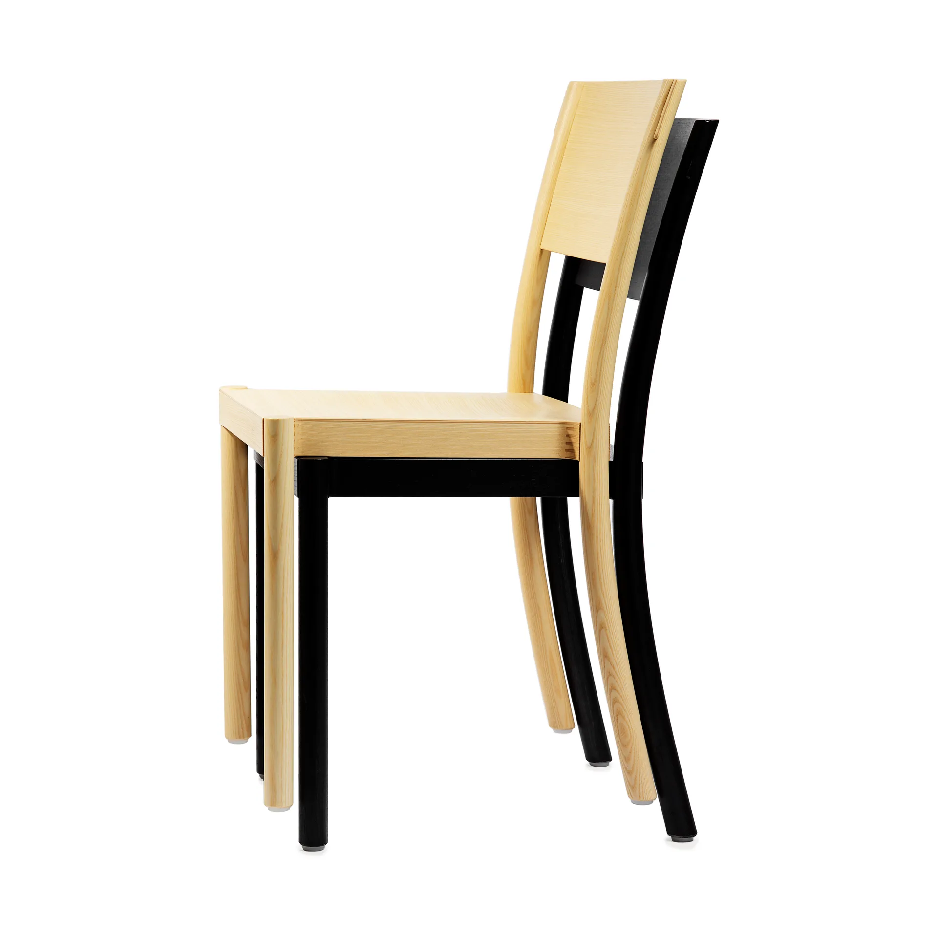 Light & Easy chair, Ash-white-veneered seat Gärsnäs