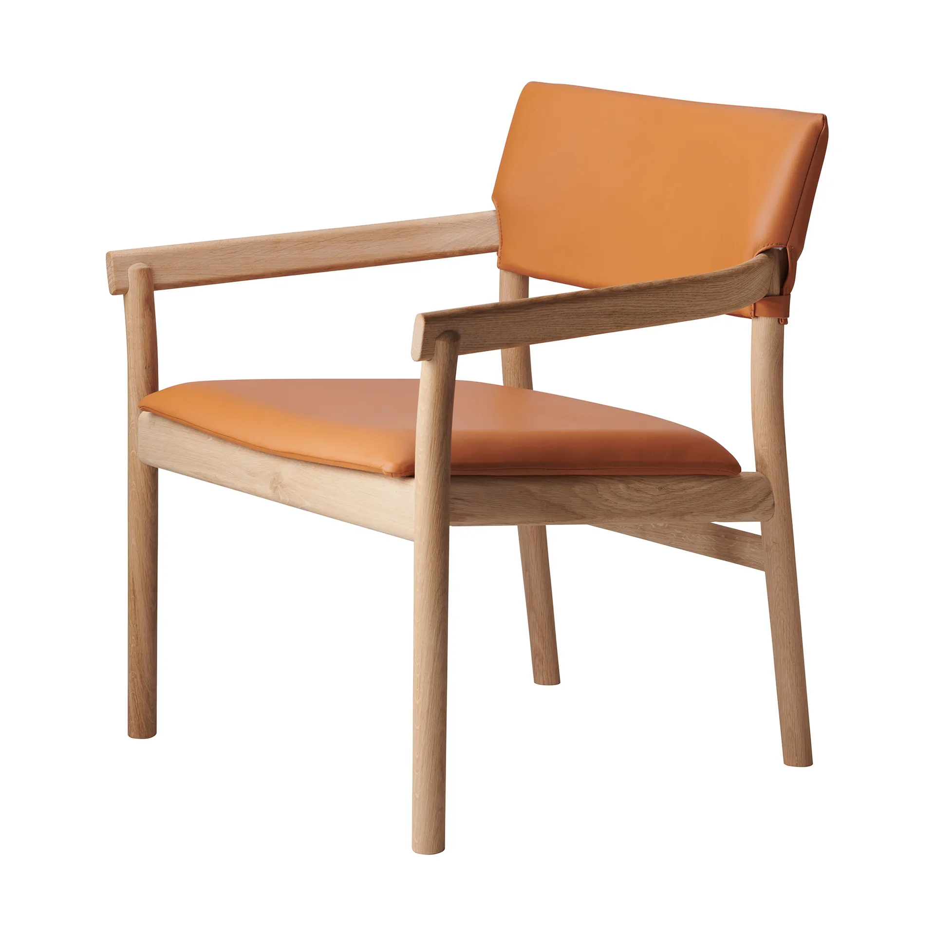 Vyn armchair upholstered back, Monocoat natural-Elmosoft 43283 Gärsnäs
