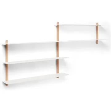 Nivo shelf B - Light oak-white - Gejst