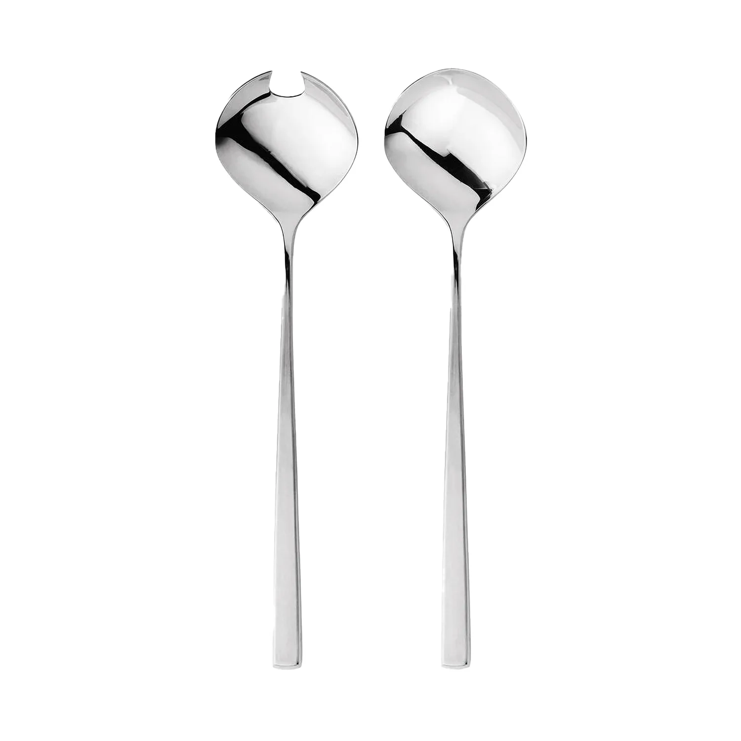 Fuga salad servers, Stainless steel Gense