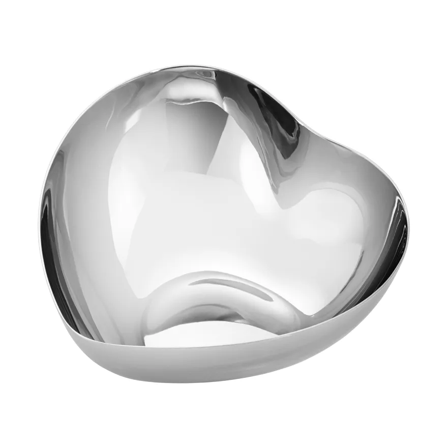 Heart tray, Silver, medium Georg Jensen