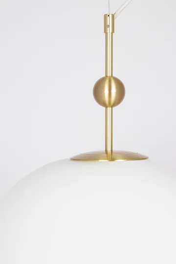 Astrid pendant lamp Ø40 cm - Brushed brass-white - Globen Lighting