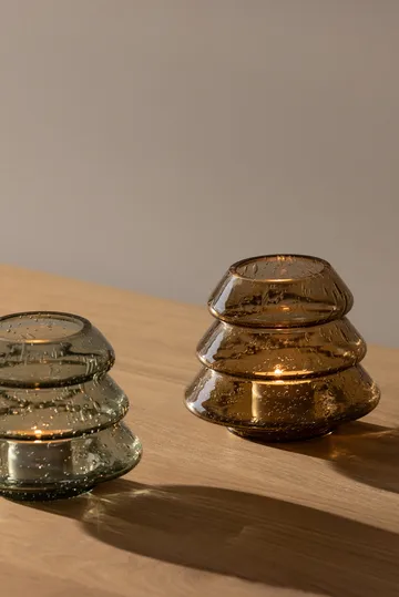 Gran 12 tealight holders - Brown - Globen Lighting