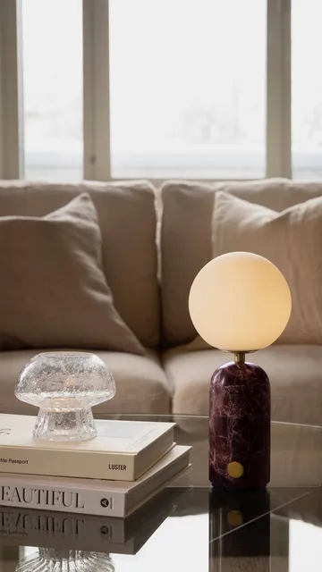 Torrano portable table lamp - Rosso levanto, 27,5 cm - Globen Lighting