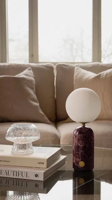 Torrano portable table lamp - Rosso Levanto - Globen Lighting