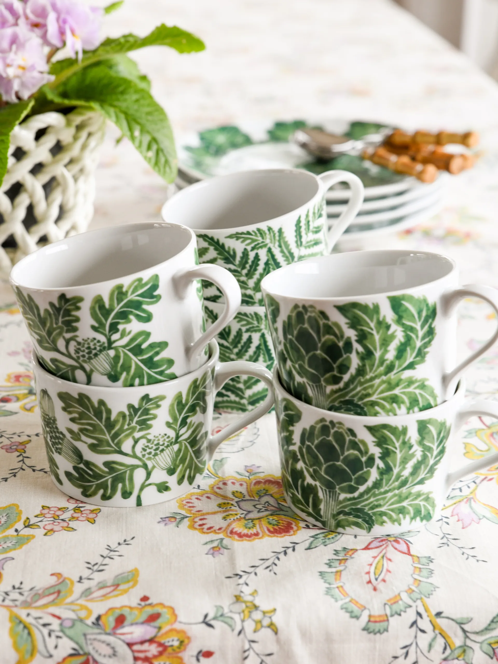 Fern cup 24 cl, Green Götefors Porslin