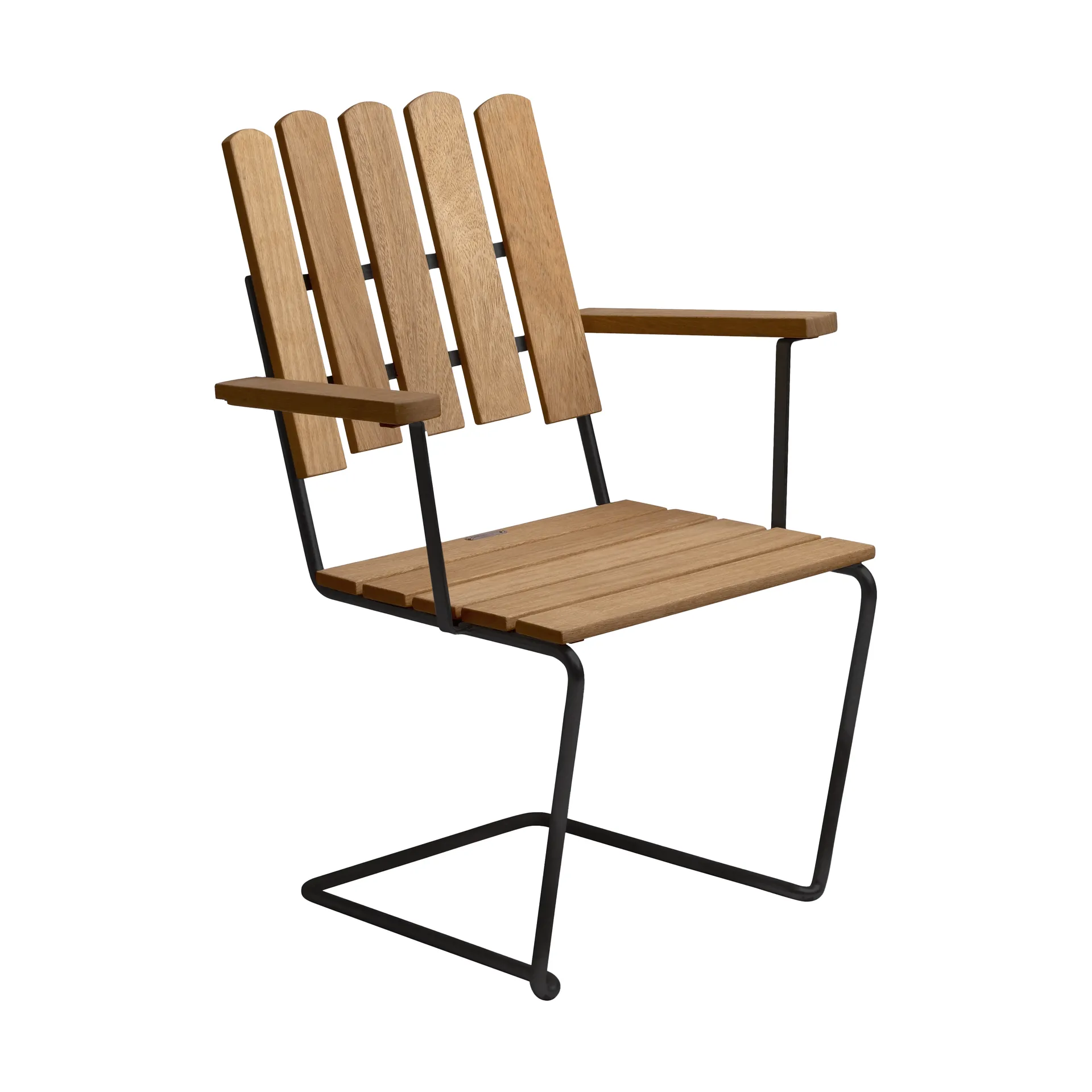 A2 armchair, Oiled oak-black Grythyttan Stålmöbler