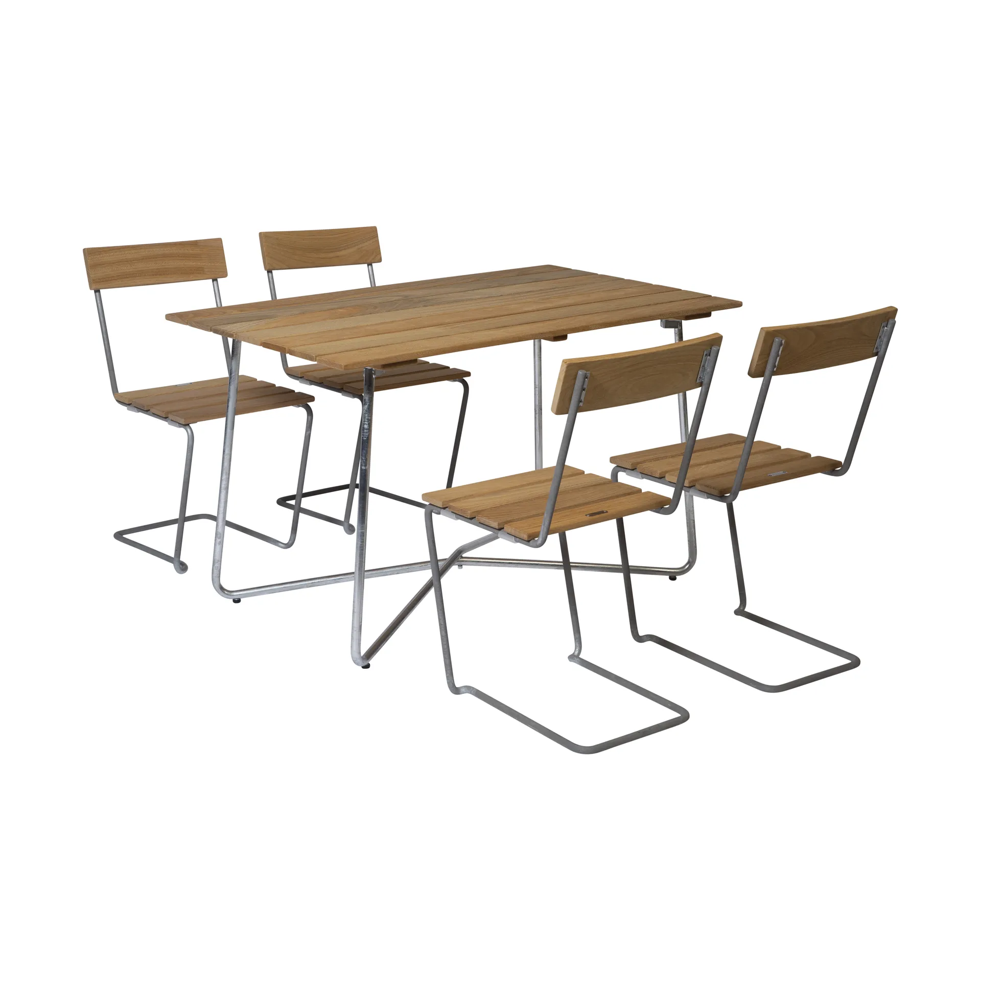Grythyttan dining set B25A + 4 pcs Chair 1 oiled oak Grythyttan Stålmöbler