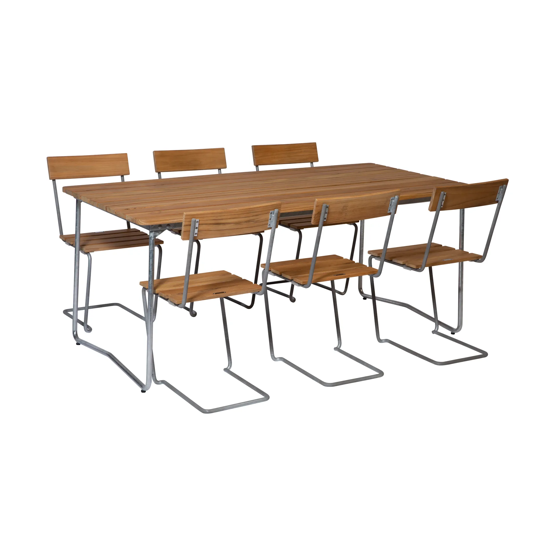 Grythyttan dining set B31 + 6 pcs Chair 1 teak Grythyttan Stålmöbler