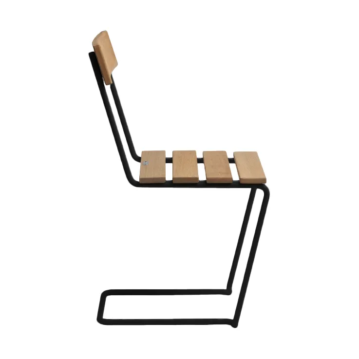 Stol 1 chair, Oiled oak-black Grythyttan Stålmöbler