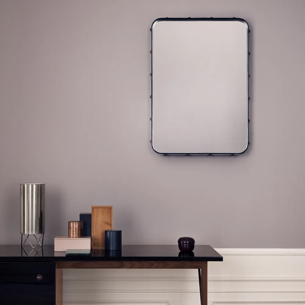 Adnet rectangular mirror, Brown, medium GUBI