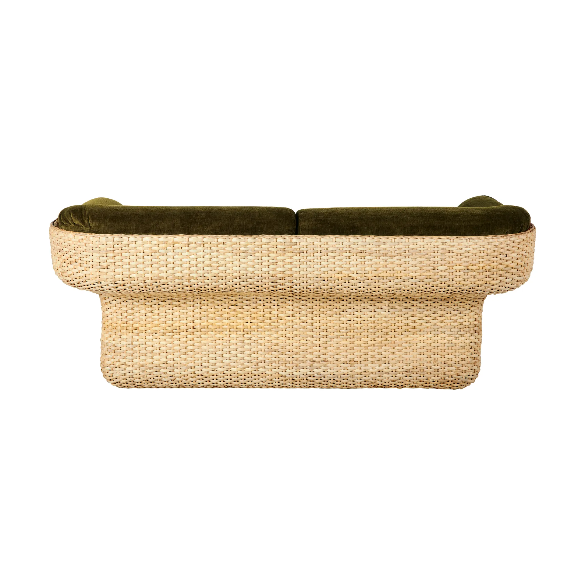 Basket 2-seat sofa fully upholstered, Mumble Glamour Group 40-rattan GUBI