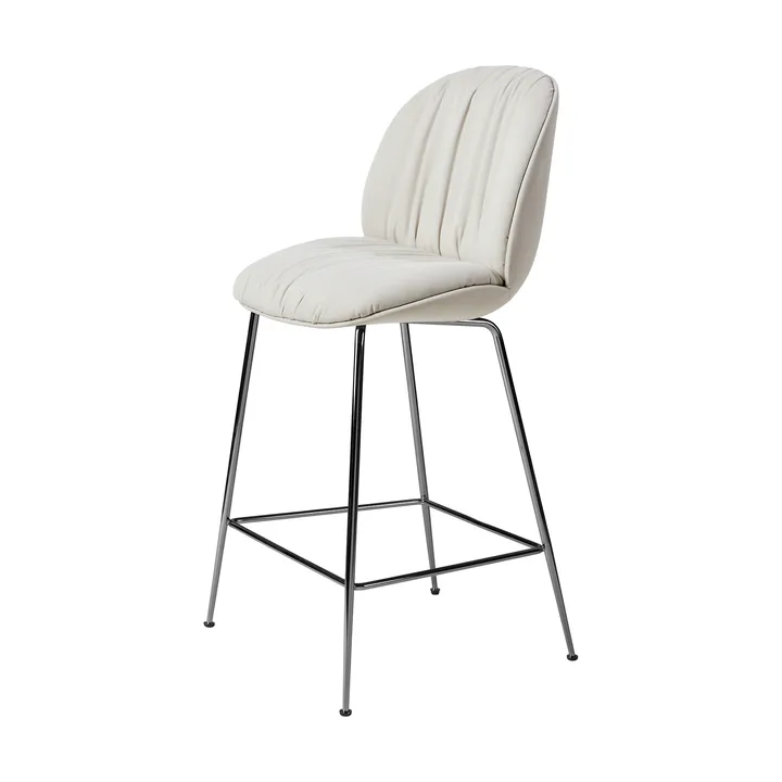 Beetle Soft bar stool 65 cm fully upholstered - Sunday Dedar 112-antik brass - GUBI