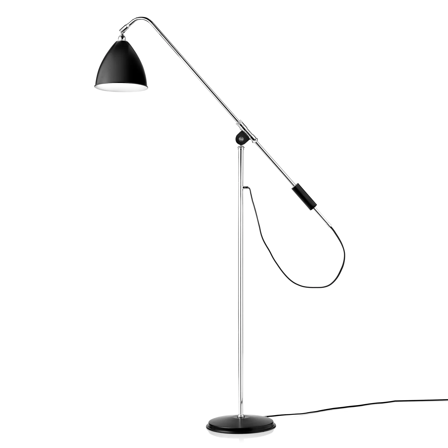 Bestlite BL4 floor lamp, black-chrome GUBI