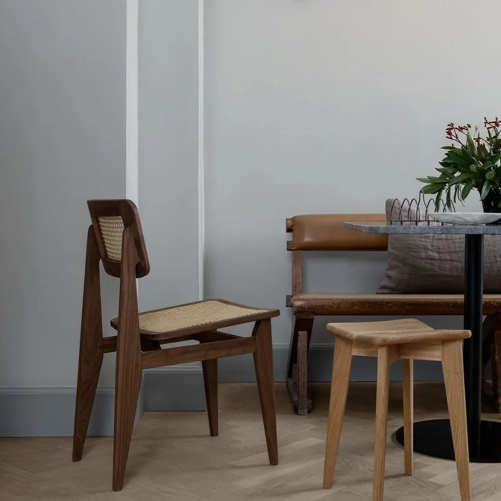 C-Chair chair, American walnut, rattan GUBI