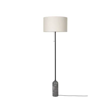 Gravity floor lamp - Grey marble/canvas - GUBI