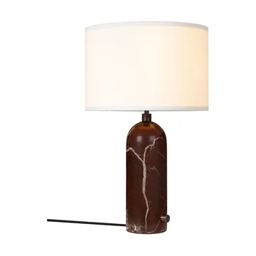 Gravity S table lamp - Maroon marble-white - GUBI