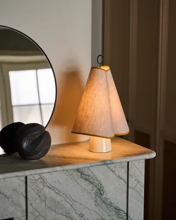 Hornbæk portable table lamp - Poppy yellow - GUBI