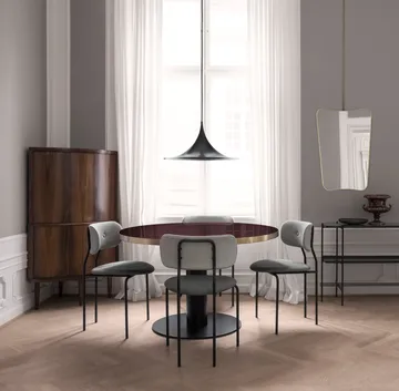 Semi pendant light Ø47 cm - Black semi matt - GUBI