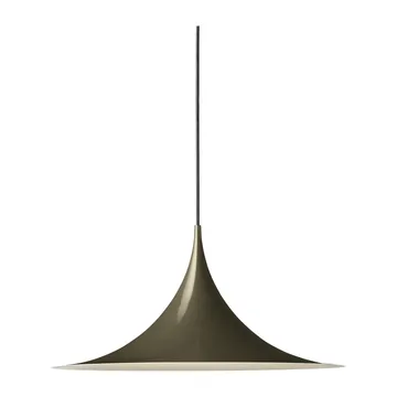 Semi pendant light Ø47 cm - Dark cocoa glossy - GUBI