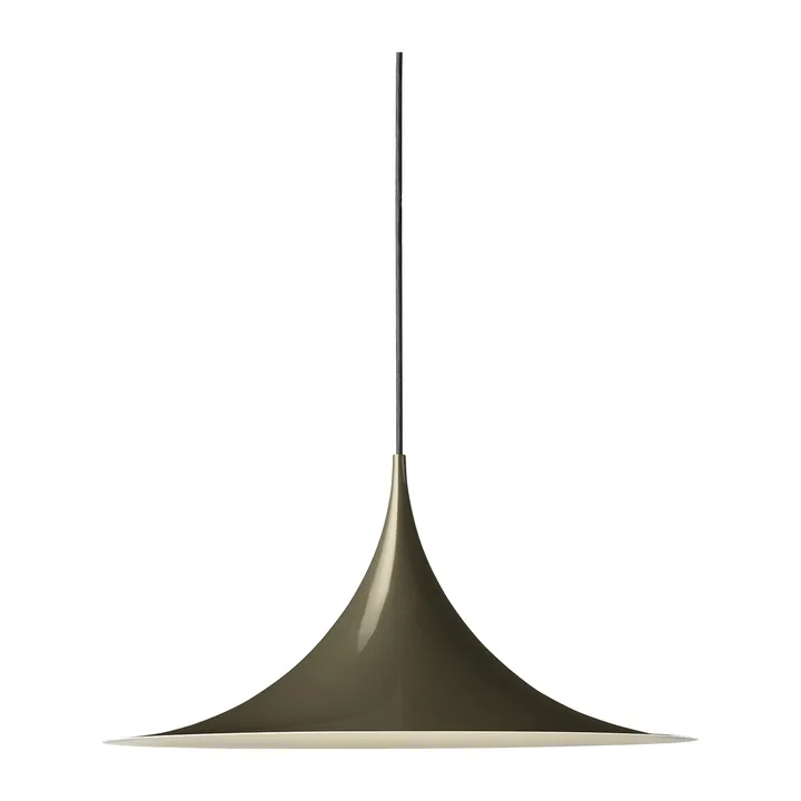 Semi pendant light Ø47 cm - Dark cocoa glossy - GUBI