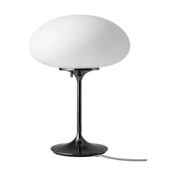 Stemlite Table lamp - Black chrome-opal glass, 42 cm - GUBI