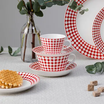Eva tea set - tea cup + saucer - Gustafsbergs Porslinsfabrik