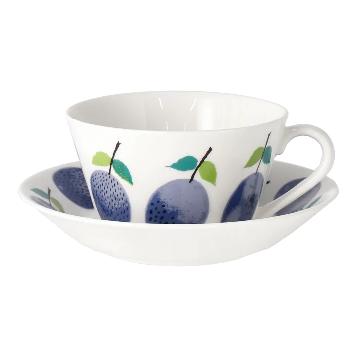 Prunus teacup with saucer Ø15,3 cm - 25 cl - Gustafsbergs Porslinsfabrik