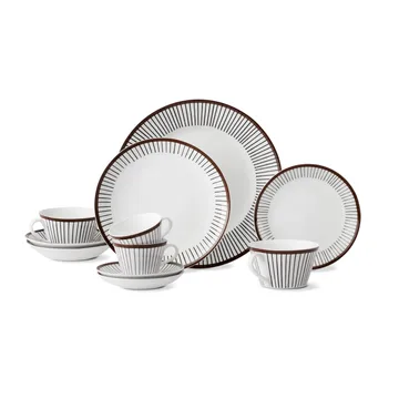 Ribb plate - Ø 18 cm - Gustafsbergs Porslinsfabrik