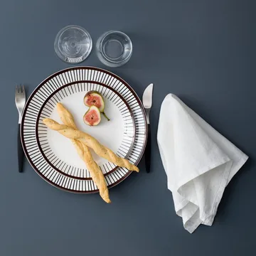 Ribb plate - Ø 28 cm - Gustafsbergs Porslinsfabrik