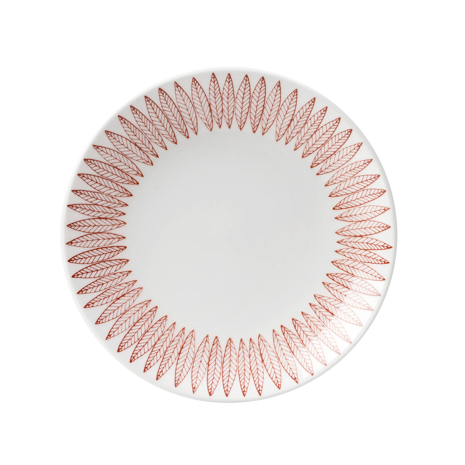 Röd Salix plate, Ø 18 cm Gustafsbergs Porslinsfabrik
