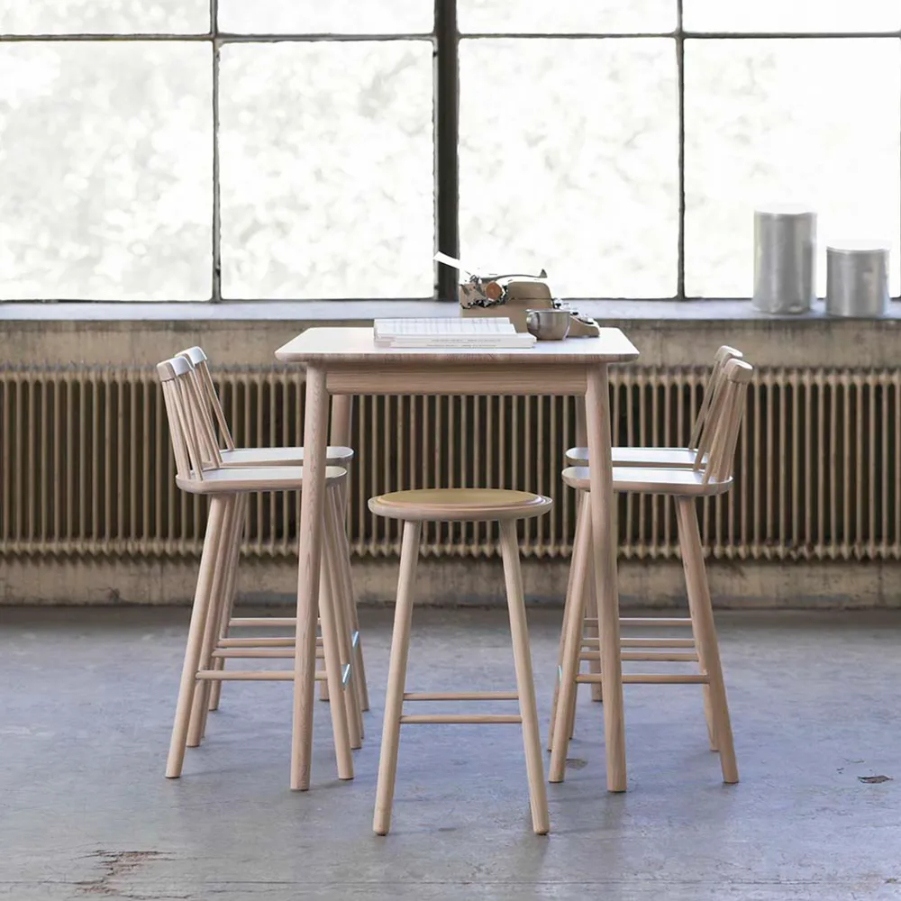 ZigZag bar stool 63 cm, Blonde ash Hans K